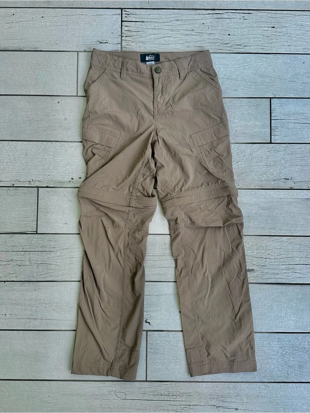 EUC Boys REI Convertible Tech Pants Size S (8)